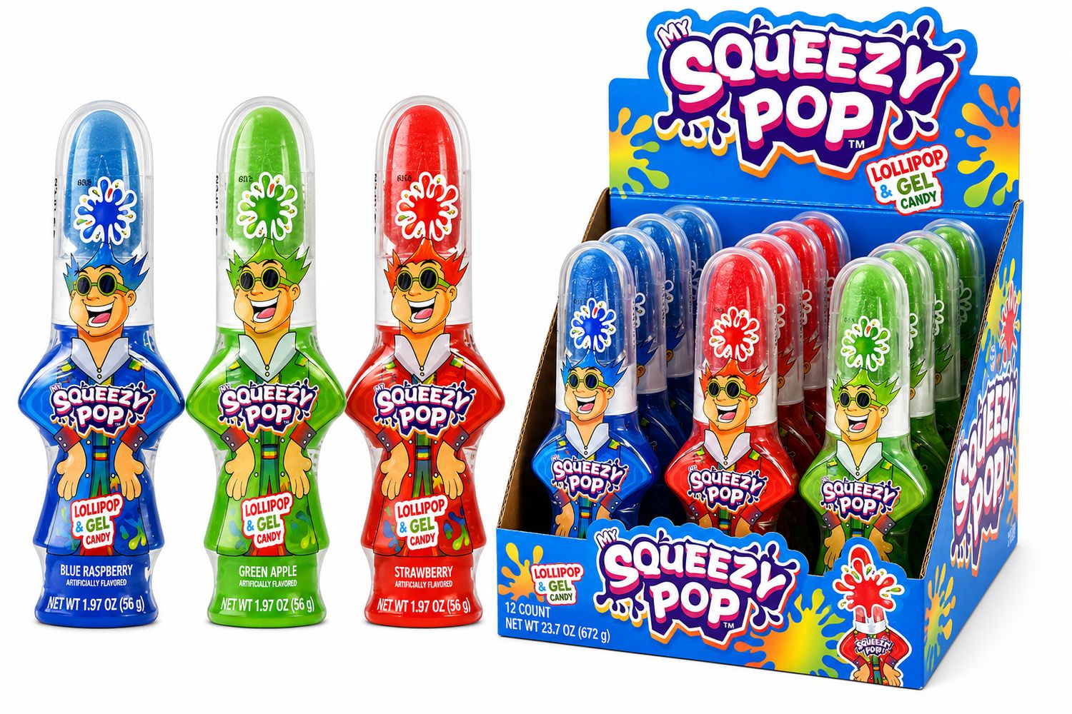 MR. SQUEEZY POP LOLLIPOP 1.97OZ 12/CT