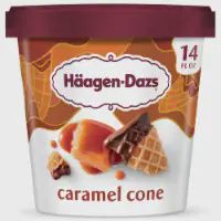 HAAGEN-DAZS CARAMEL CONE ICE CREAM 14 OZ 8/CT