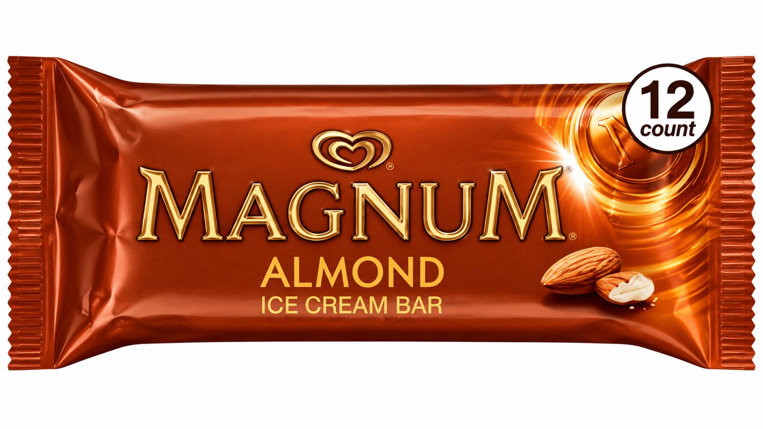 MAGNUM ALMOND ICE CREAM BARS 12/CT