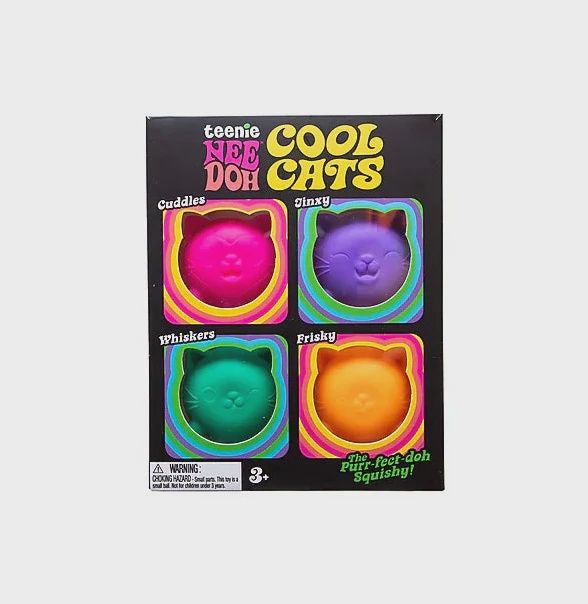 SQUISH TOY COOL CAT MINI 4-IN-1