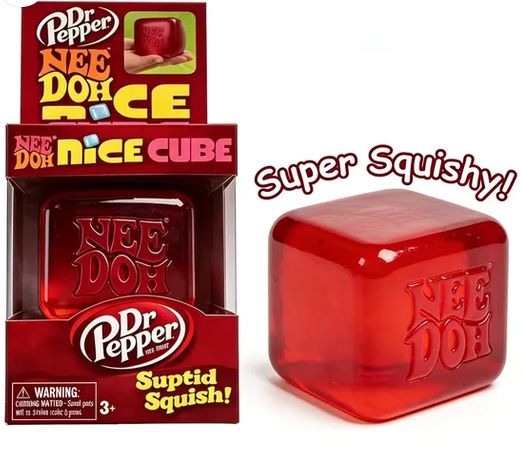 SQUISH TOY CUBE DR PEPPER 12/CT