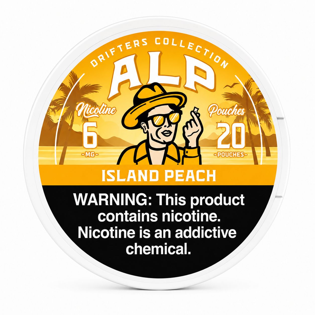 ALP ISLAND PEACH DRIFTERS COLLECTION 6MG 5/CT