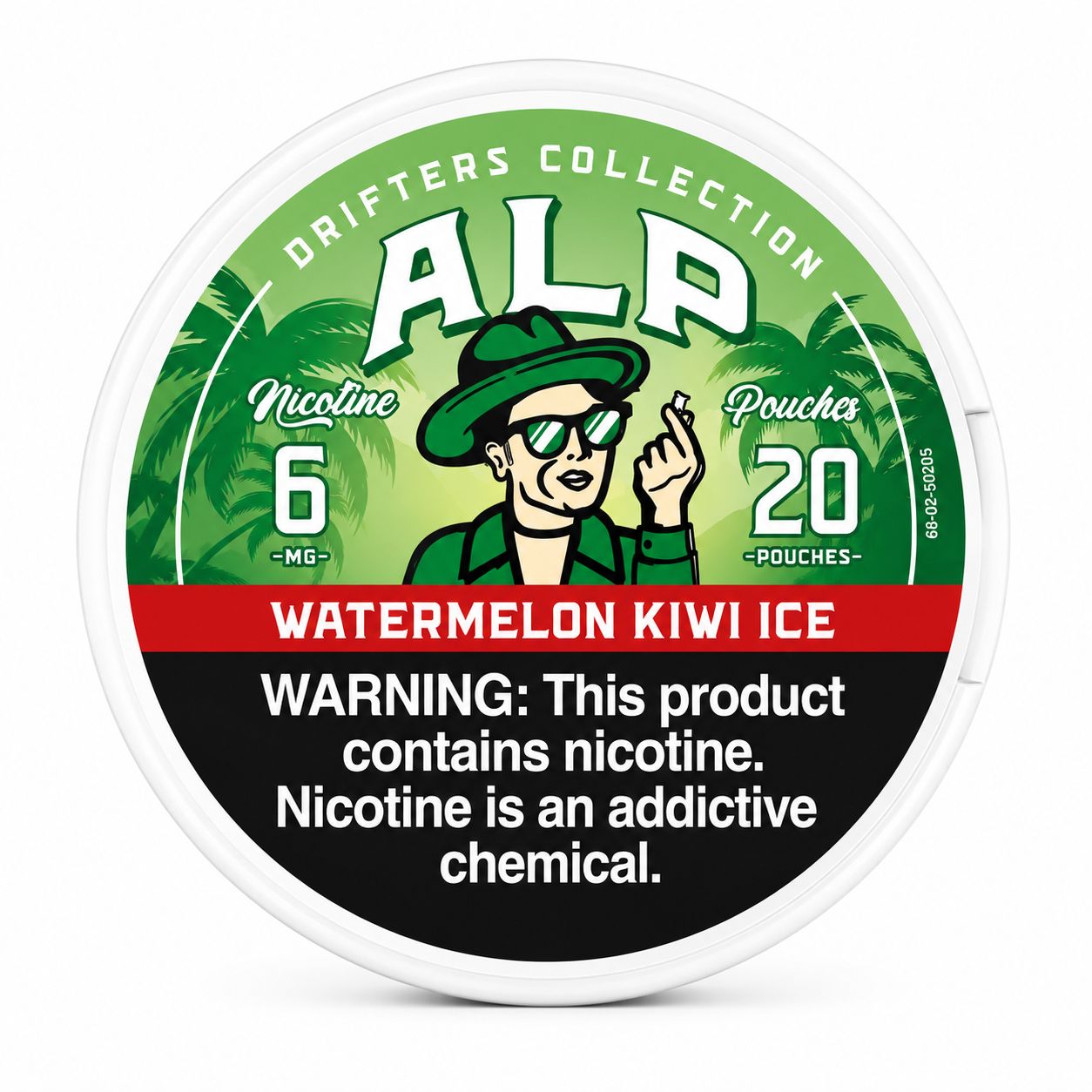 ALP WATERMELON KIWI ICE DRIFTERS COLLECTION 6MG 5/CT
