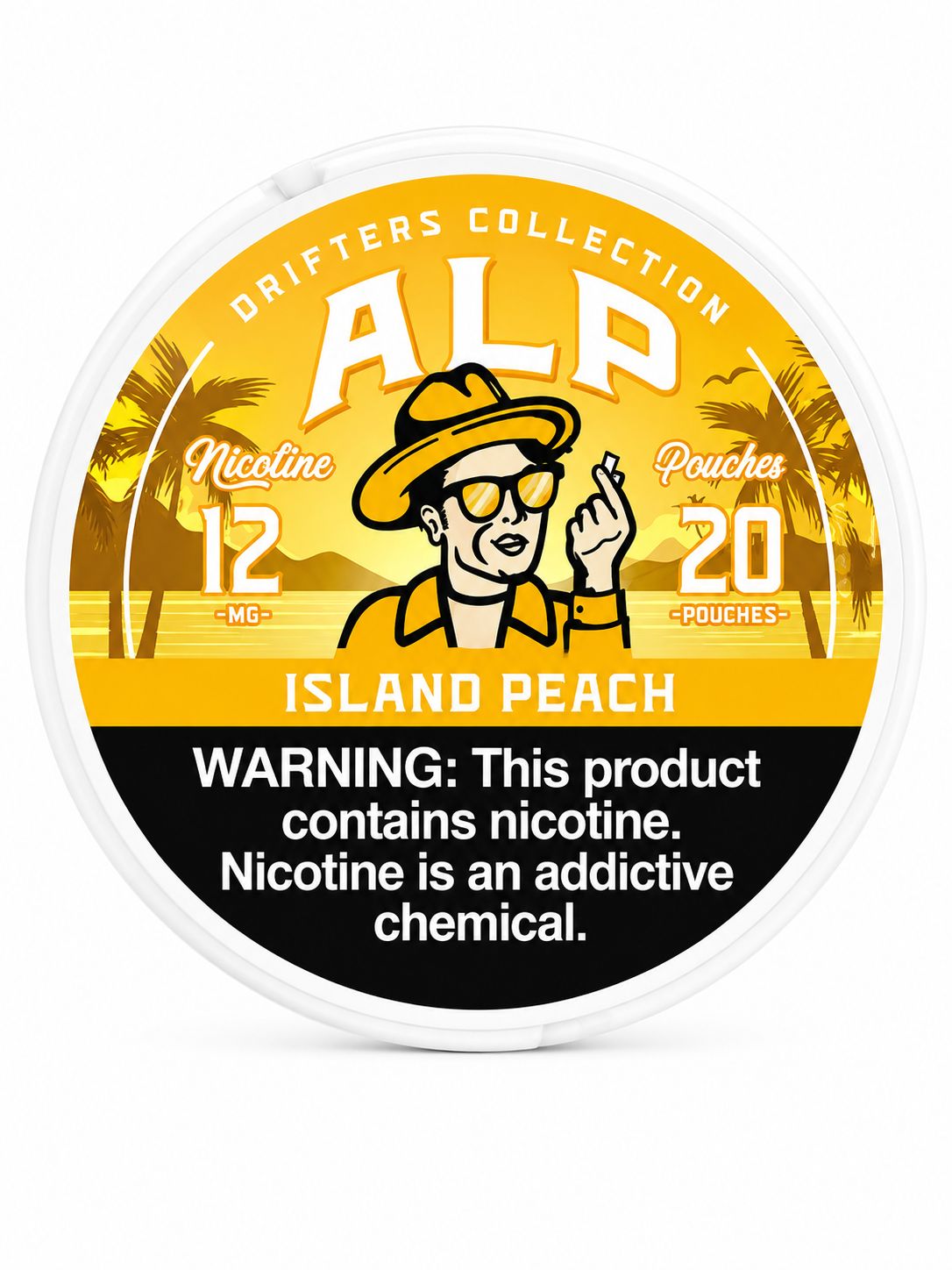 ALP ISLAND PEACH DRIFTERS COLLECTION 12MG 5/CT