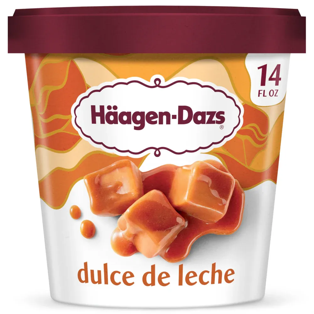 HAAGEN-DAZS DULCE DE LCH ICE CREAM 14 OZ 8/CT