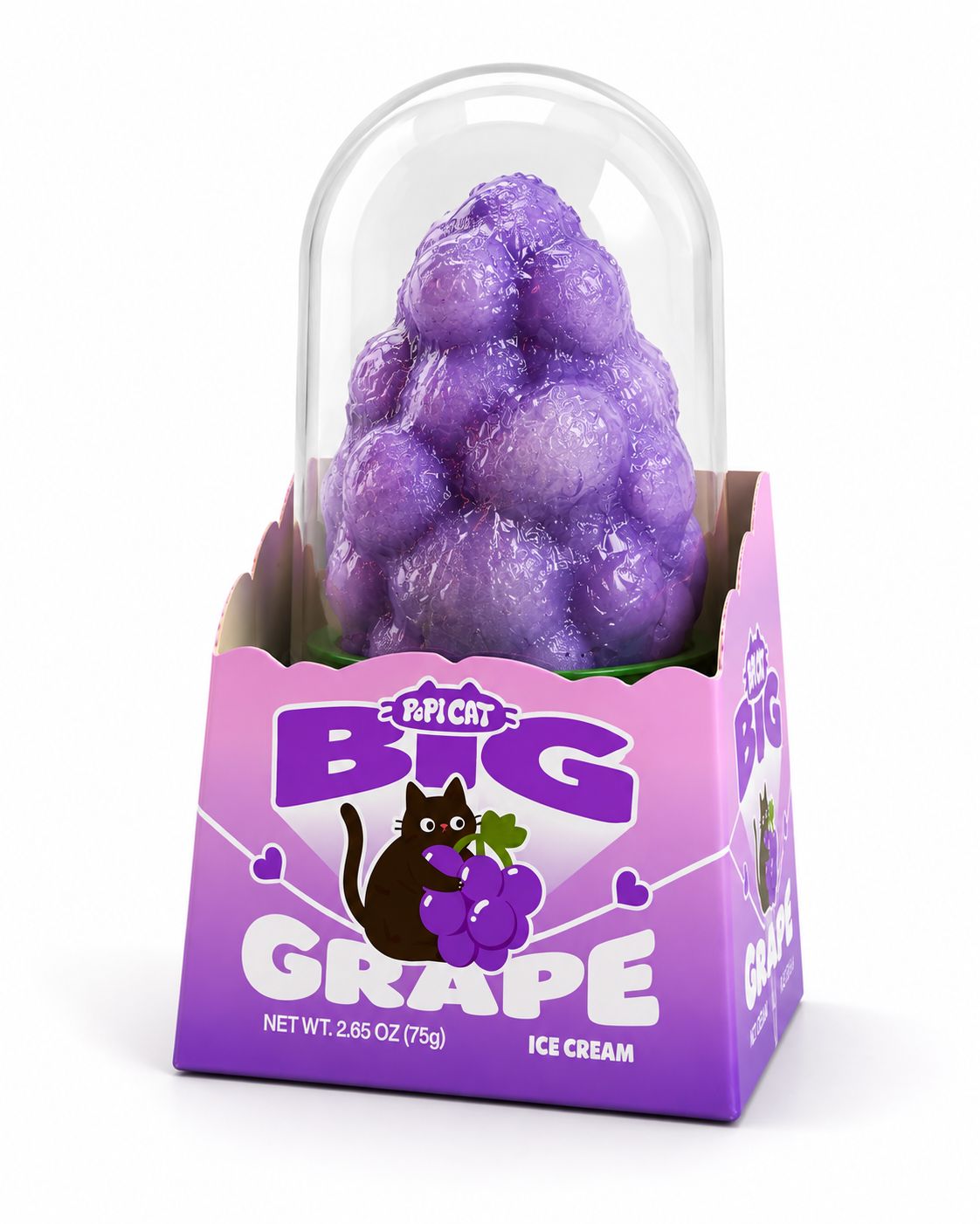 POPI CAT BIG GRAPE ICE CREAM 12/CT