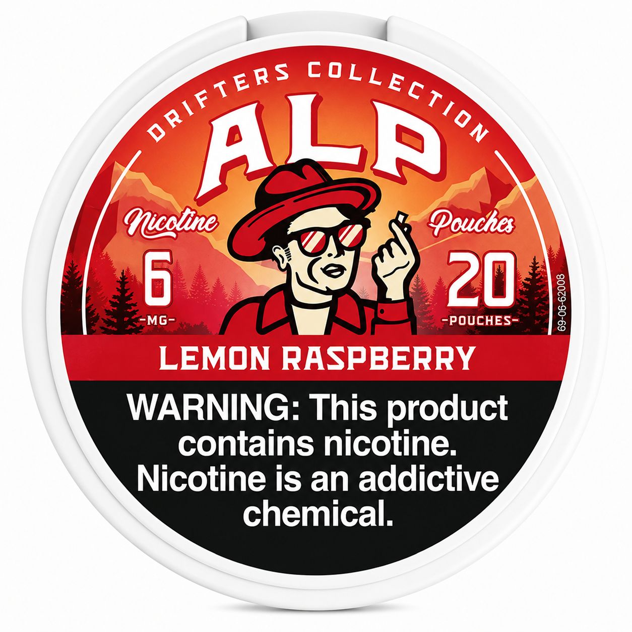 ALP LEMON RASPBERRY DRIFTERS COLLECTION 6MG 5/CT
