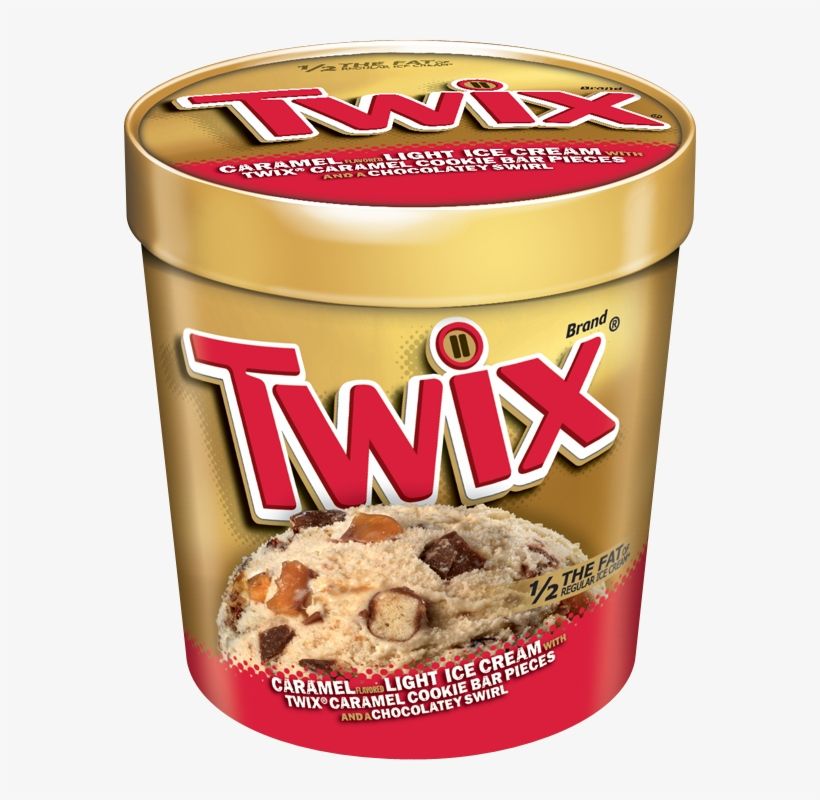 TWIX CARMEL COOKIE BAR ICE CREAM PINT 8/CT