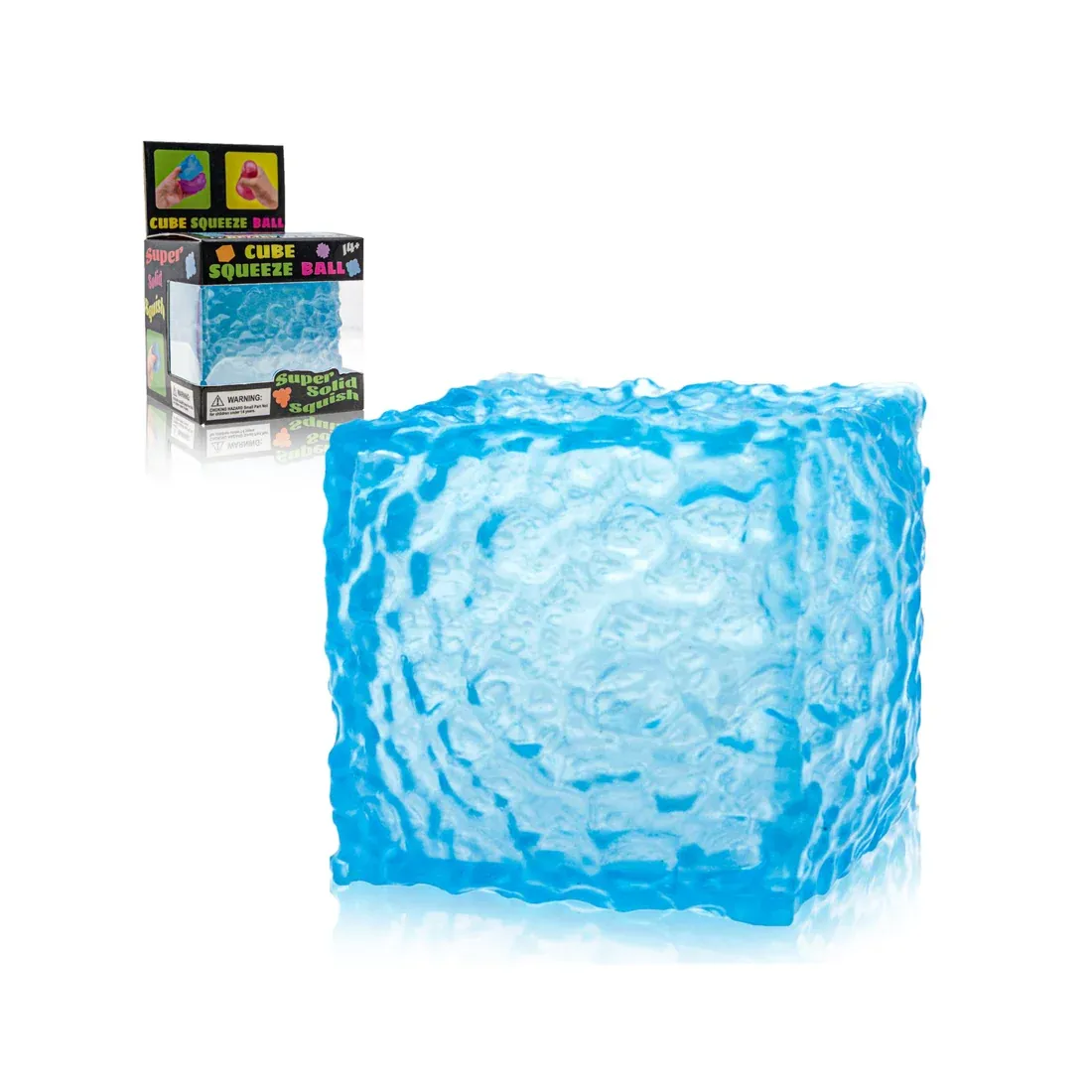 SQUISH TOY CUBE BUMPY 12/CT