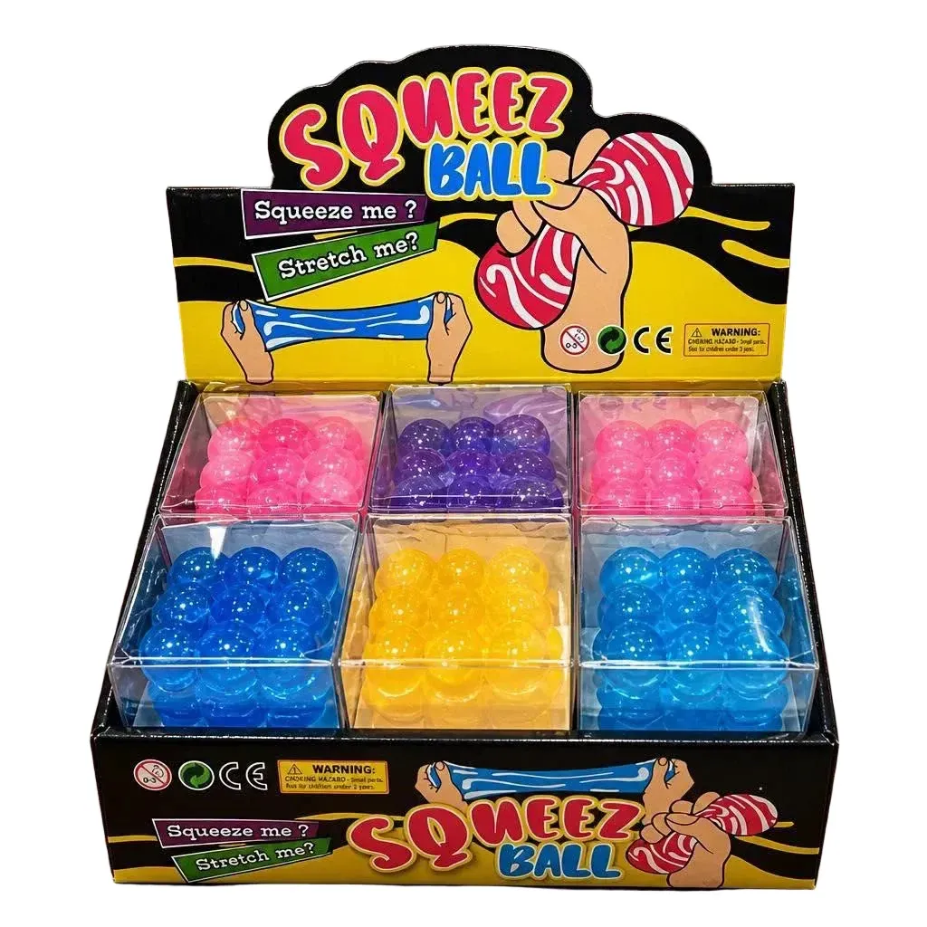SQUISH TOY SQUEEZE BALL 12/CT
