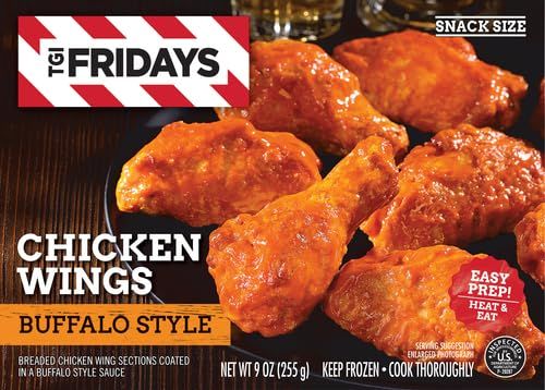 TGI FRIDAYS SNACK SIZE CHICKEN WINGS BUFFALO STYLE 9 OZ
