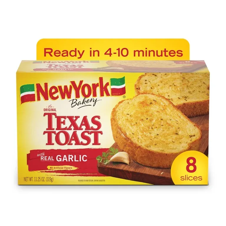 NEW YORK BAKERY TEXAS TOAST WITH REAL GARLIC 11.25 OZ