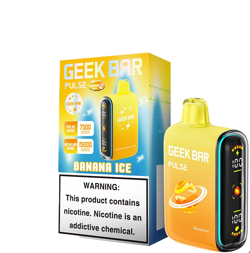 GEEK BAR PULSE 7500 5/CT, FLAVOR: BANANA ICE