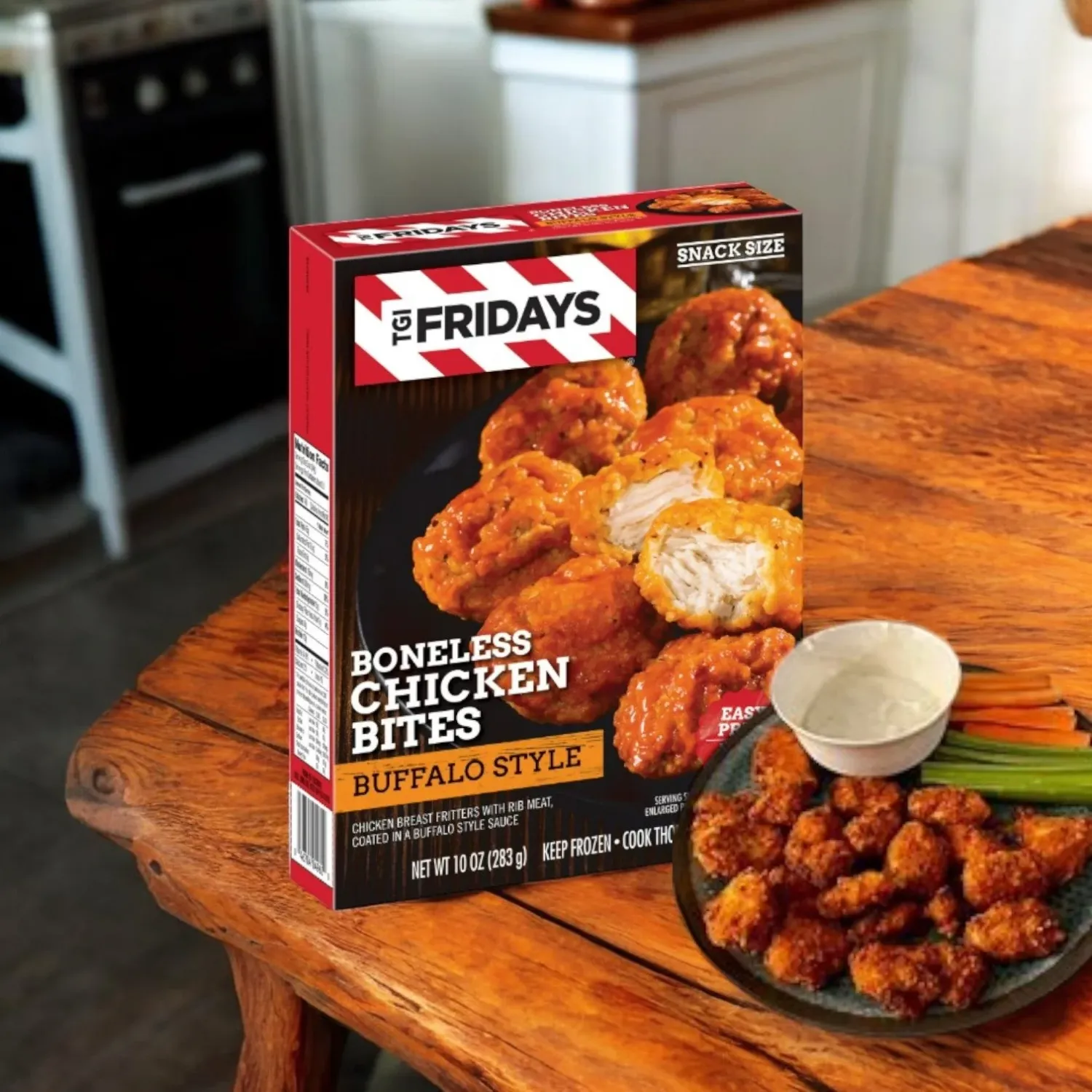 TGI FRIDAYS SNACK SIZE BONELESS CHICKEN BITES BUFFALO STYLE 10 OZ