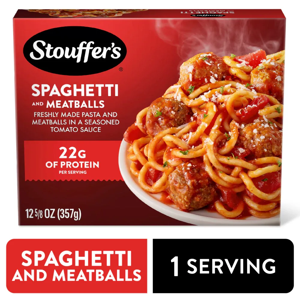 STOUFFER'S SPAGHETTI &amp; MEATBALLS TOMATO SAUCE 12 5/8 OZ