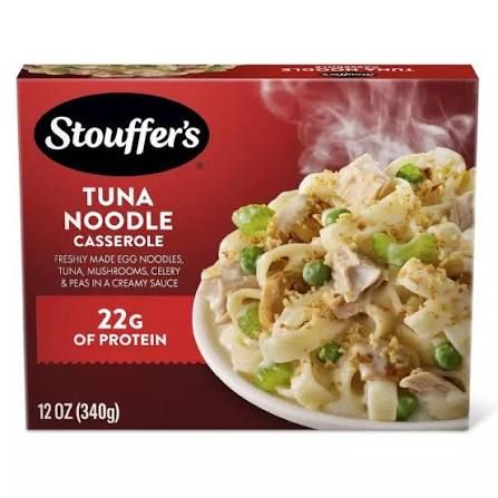 STOUFFER'S TUNA NOODLE CASSEROLE MUSHROOM CELERY &amp; PEAS 12 OZ