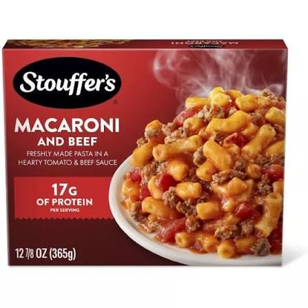 STOUFFER'S MACARONI &amp; BEEF 12 7/8 OZ