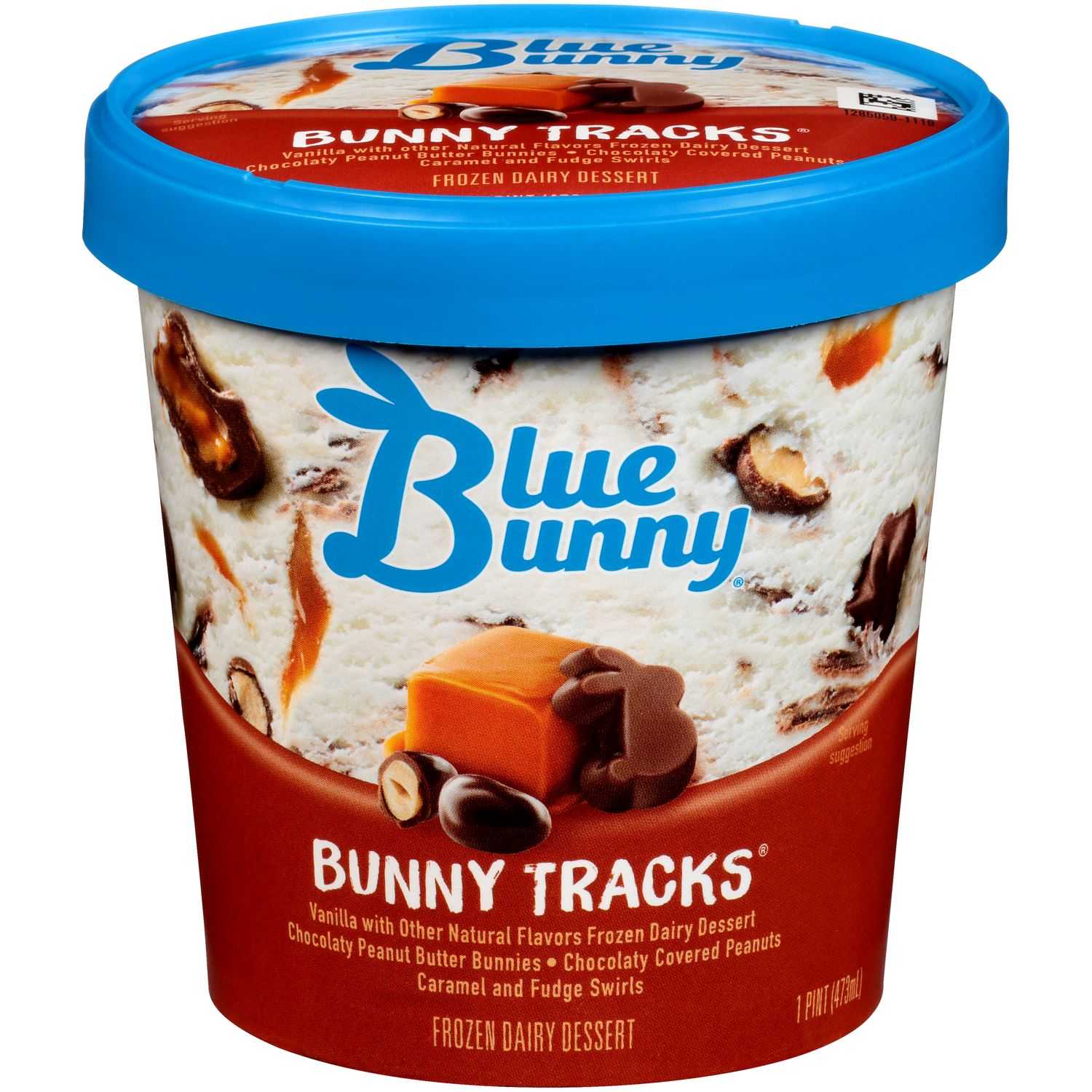 BLUE BUNNY TRACKS PINT 8/CT