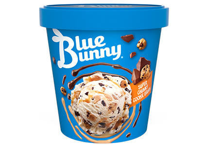 BLUE BUNNY CHUNCKY COOKIE DOUGH PINT 8/CT