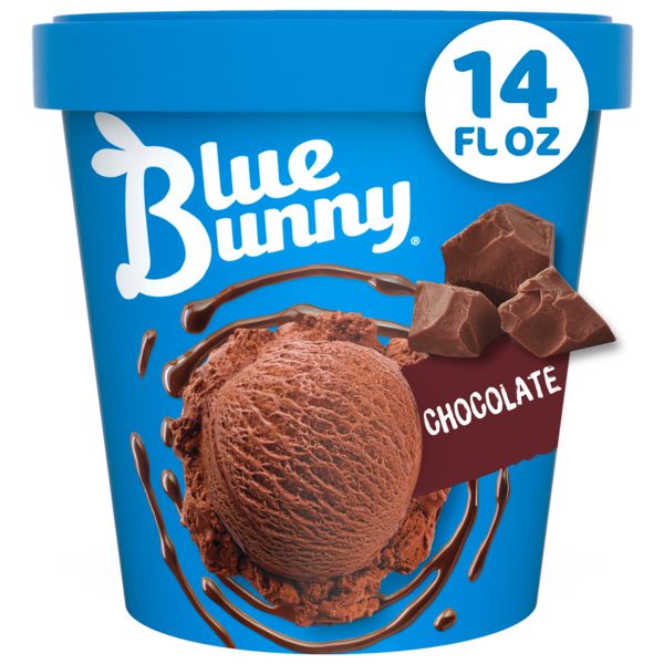 BLUE BUNNY CHOCOLATE PINT 8/CT