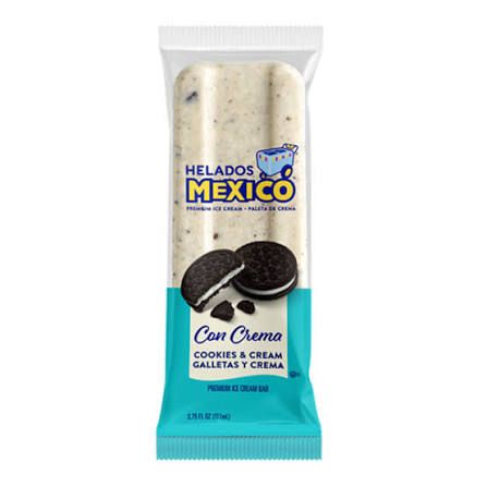 HELADOS MEXICO COOKIE CREAM PALETAS 4 OZ 24/CT
