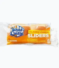 WHITE CASTLE CLASSIC CHEESE SLIDERS 2/PACKS 8/CT