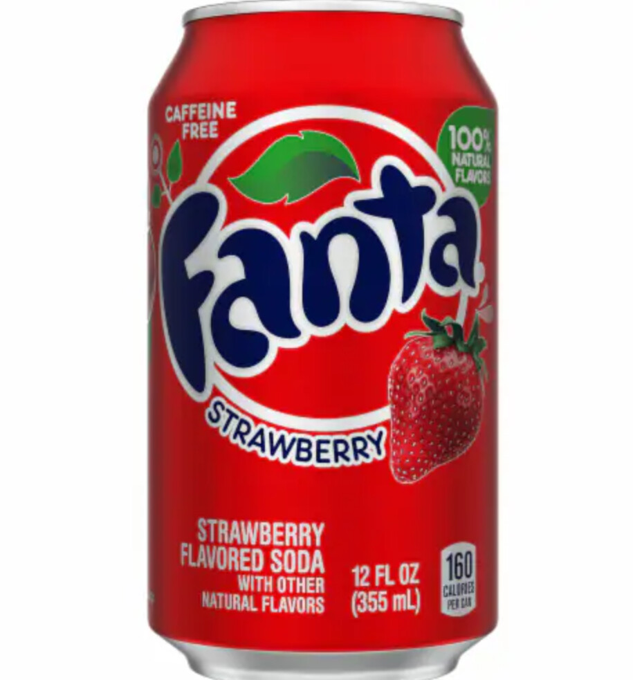 Fanta - Can, Flavor: strawberry