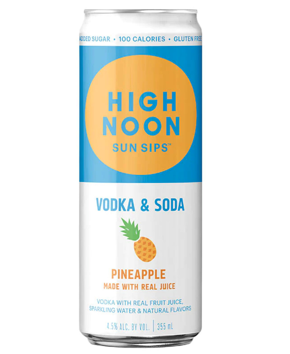 High Noon Vodka &amp; Soda, Flavor: pineapple