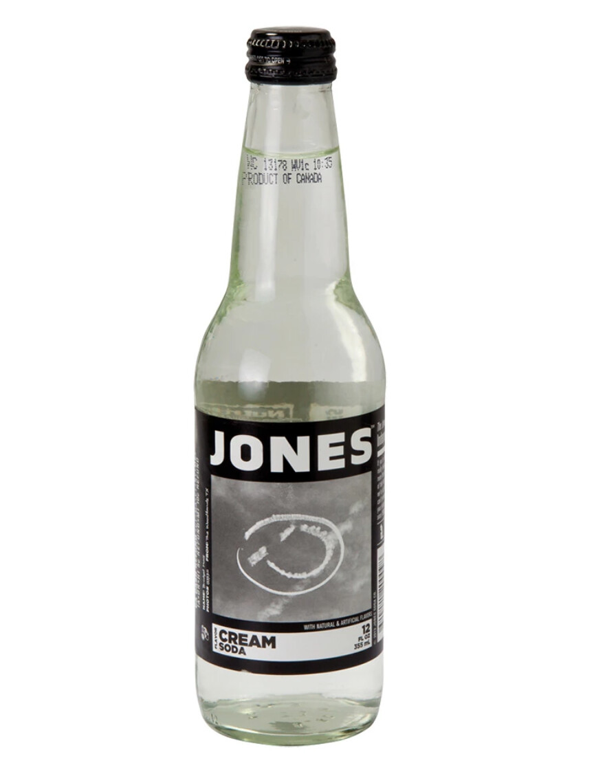 Jones Cane Sugar Soda - Glass Bottle, Flavor: cream