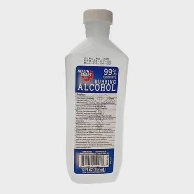 Health Smart 99% Rubbing Alcohol 12 FL OZ