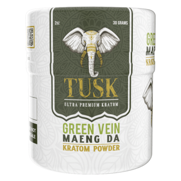Tusk Kratom Powder  30 grams, Flavor: green vein maeng da