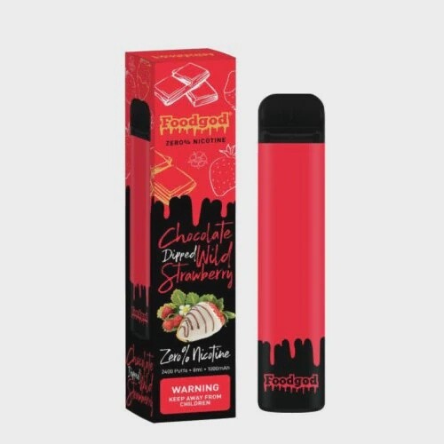 Food God Zero Nicotine, Flavor: Chocolate Dipped Wild Strawberry