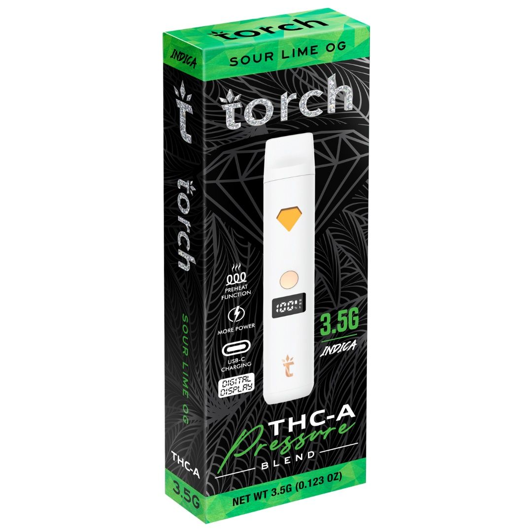 Torch Pressure 3.5G Disposable, Flavor: Sour Lime OG