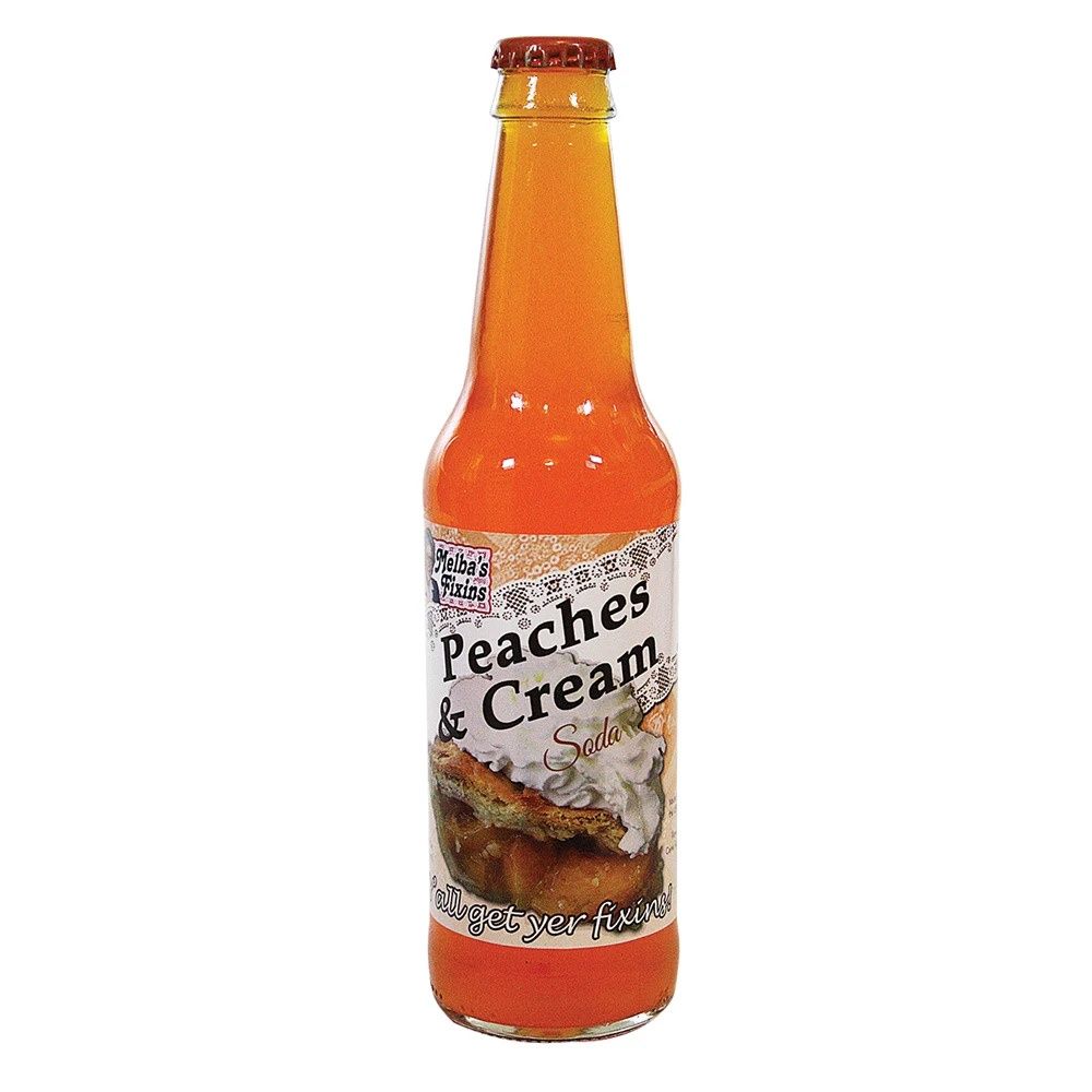 Melba&#39;s Fixins Soda, Flavor: Peach &amp; Cream