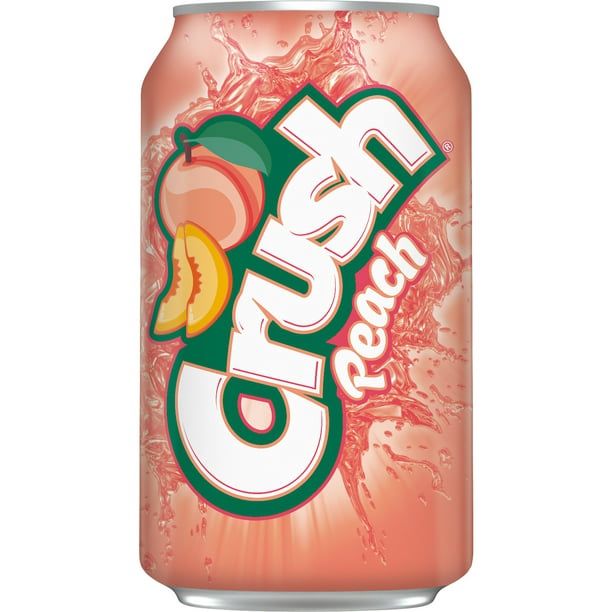 Crush Soda Can, Flavor: Peach