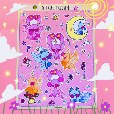 Star Faerie Sticker Sheets