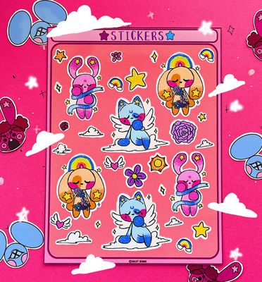 Angel Crew Sticker Sheet