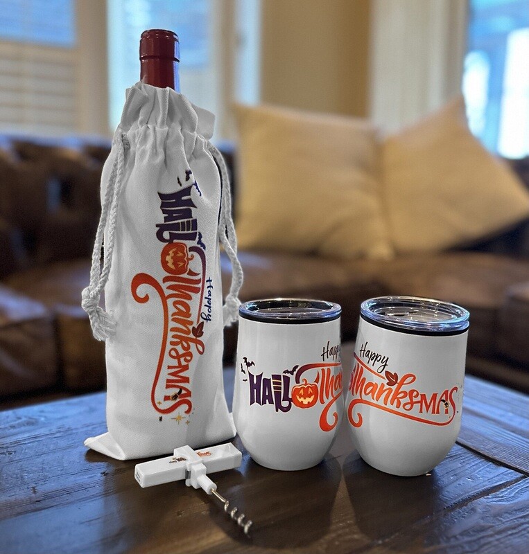 Hallothanksmas Wine Gift Set