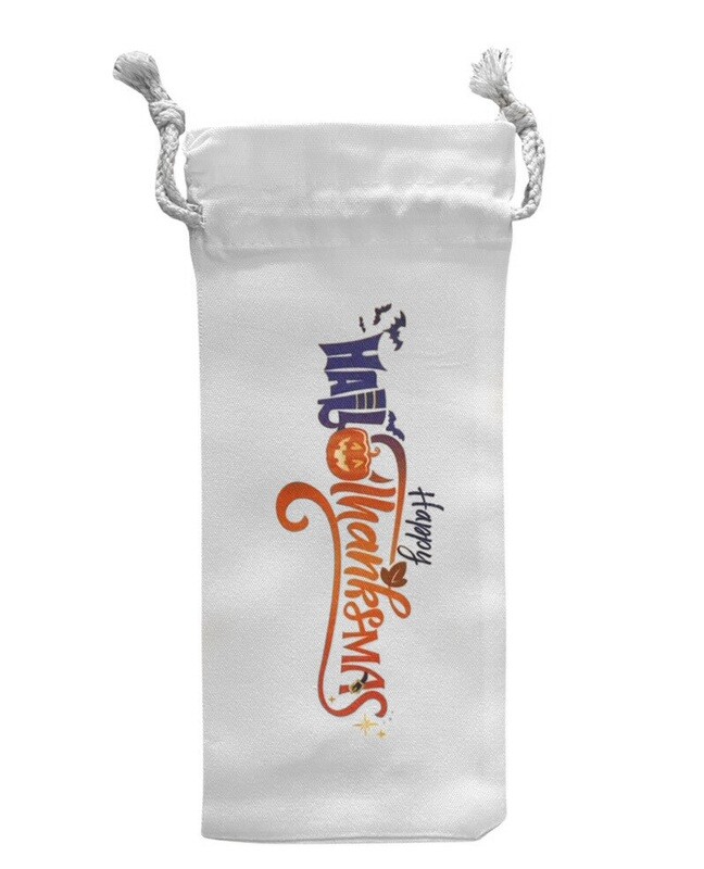 Hallothanksmas Canvas Wine Gift Bags