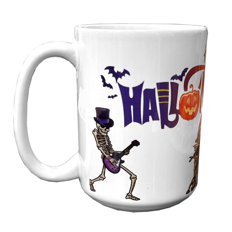 15 oz Ceramic Hallothanksmas Band Coffee Mug