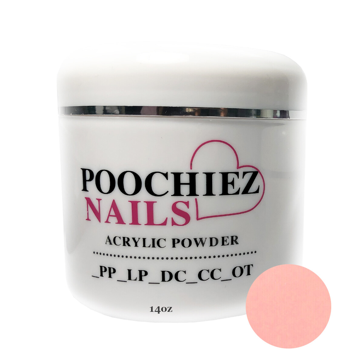 (PA1) 13oz POOCHIEZ PINK COVER ACRYLIC