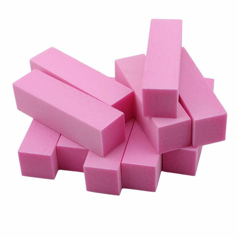 SOFT PINK BUFFERS 10ct (GREAT FOR NATURAL NAIL PREP)