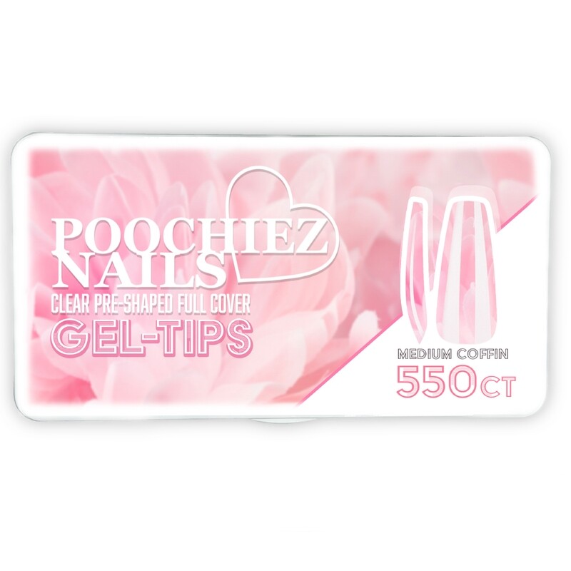 MEDIUM COFFIN GEL TIPS 550ct