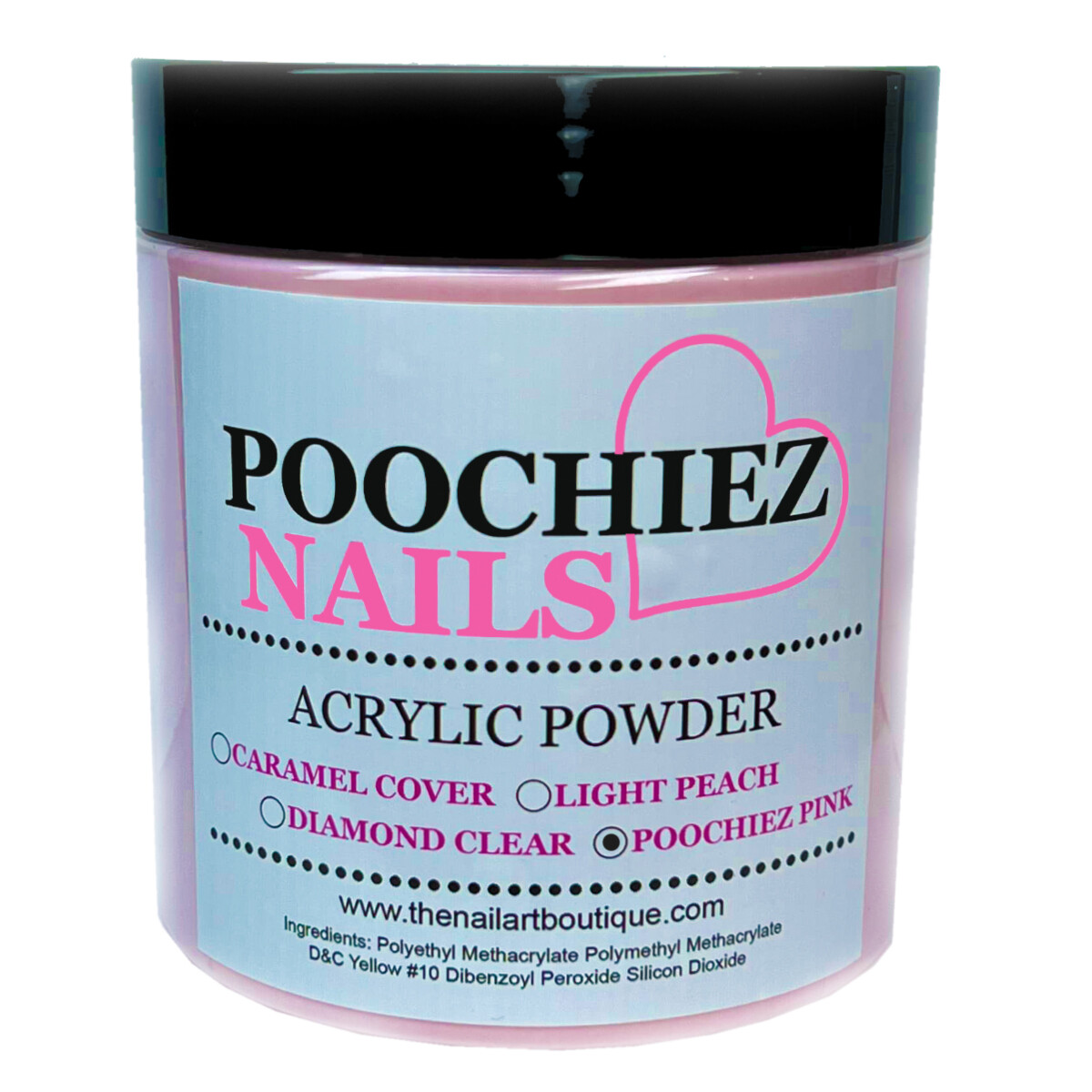 16oz POOCHIEZ PINK COVER ACRYLIC