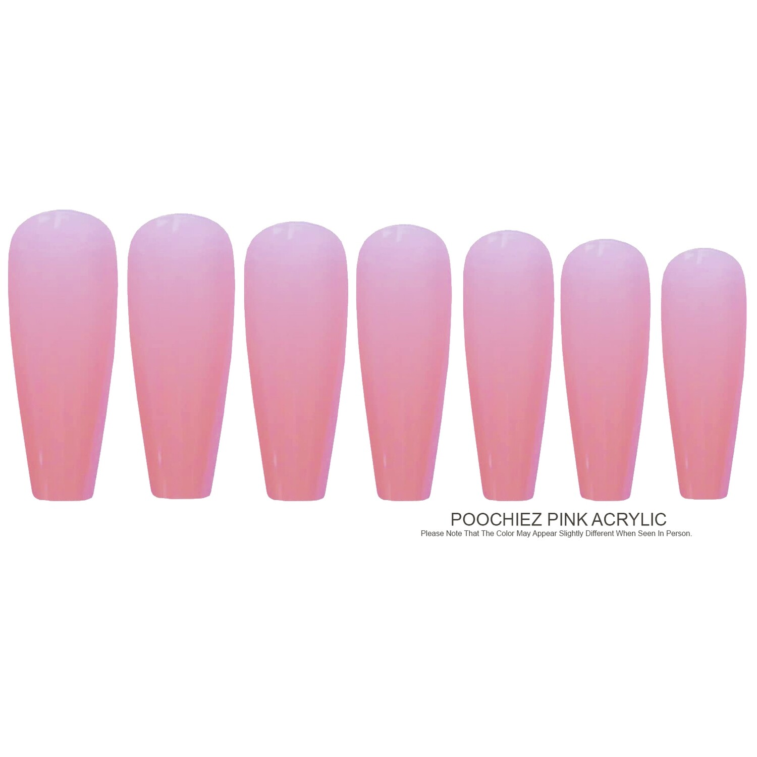(PA3 ) 1.5 oz POOCHIEZ PINK COVER ACRYLIC