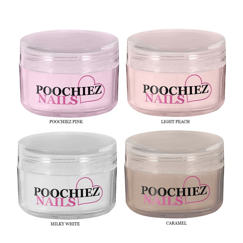 GET ALL 4 ACRYLICS (PINK, PEACH. MILKY WHITE &amp; CARAMEL