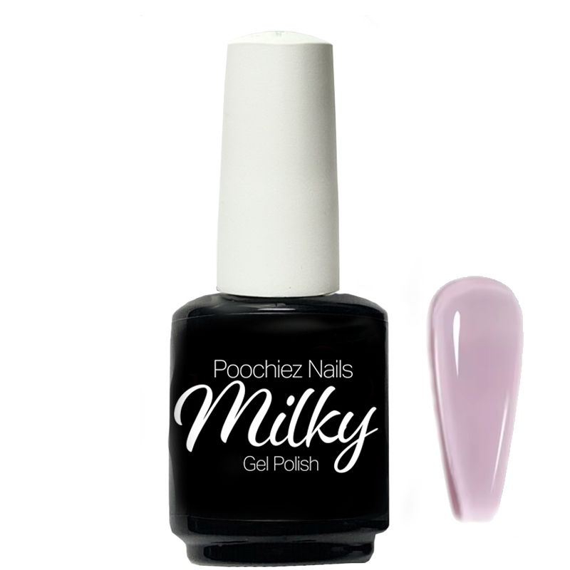 MILKY PURPLE GEL/RUBBER BASE POLISH #4