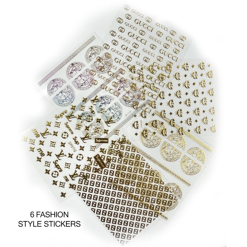 FASHION NAIL STICKERS 6 SET