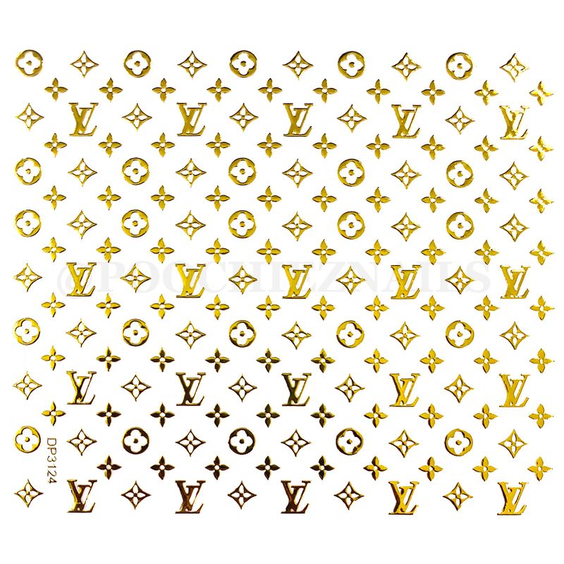 LV GOLD ( STICKERS) #124
