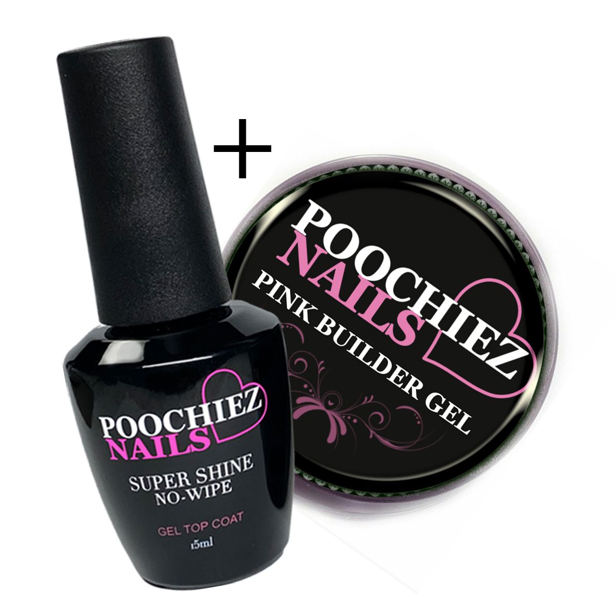 TOP COAT &amp; PINK GEL 15G